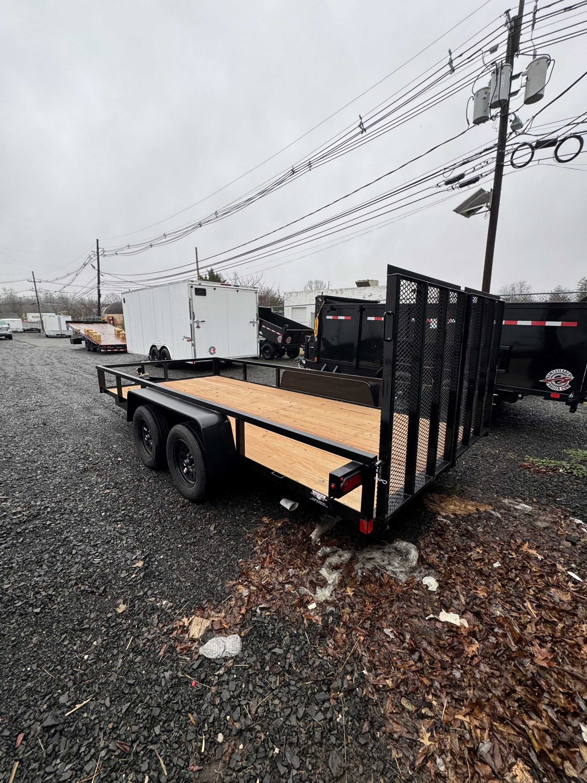 2026 BWISE 7'x16' UT7 Open Landscape Utility Trailer (003410) - Image 3