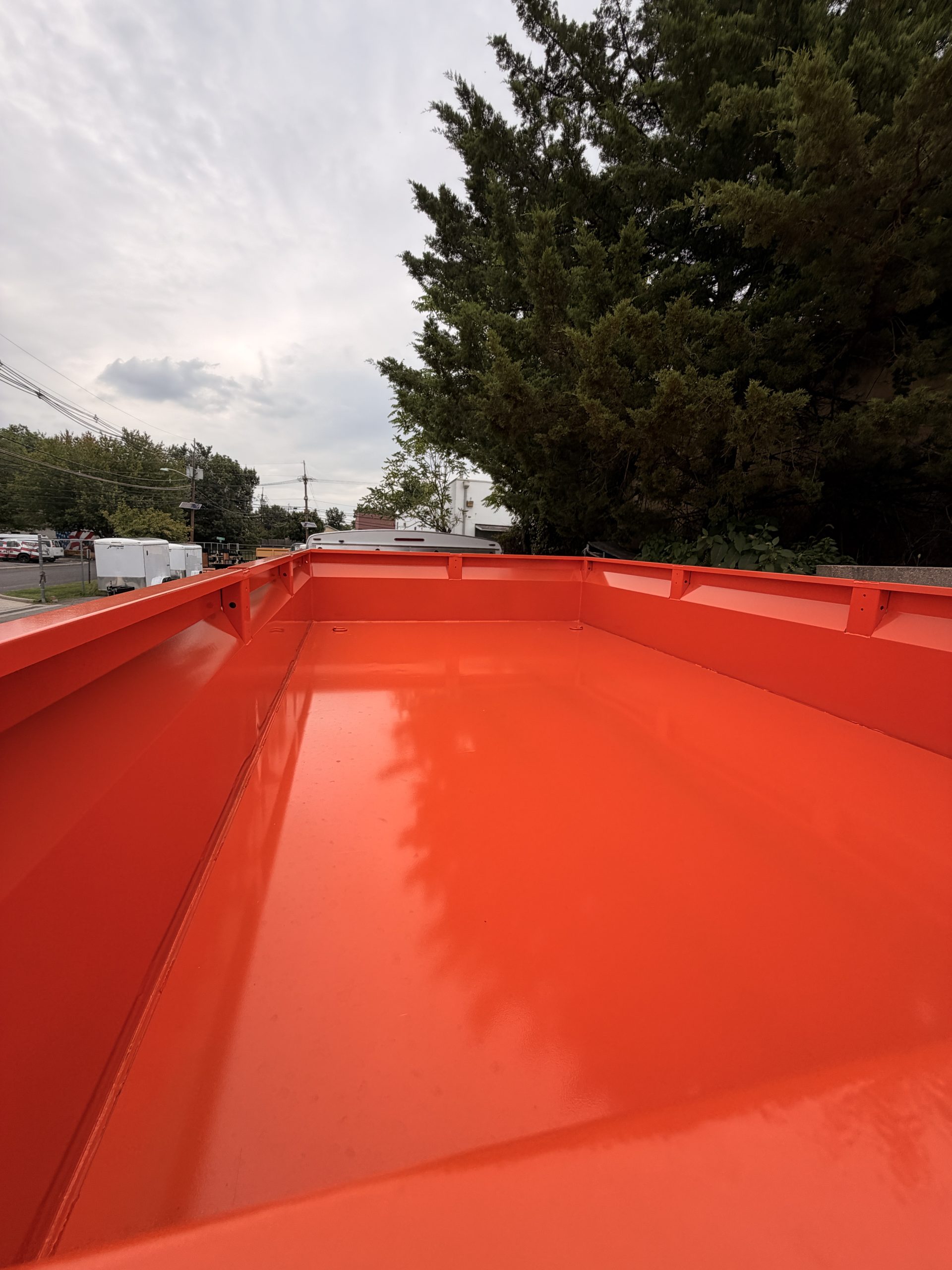 2027 BWISE DT712LP-LE-14-A Low Pro Dump Trailer (002419) Safety Orange - Image 4